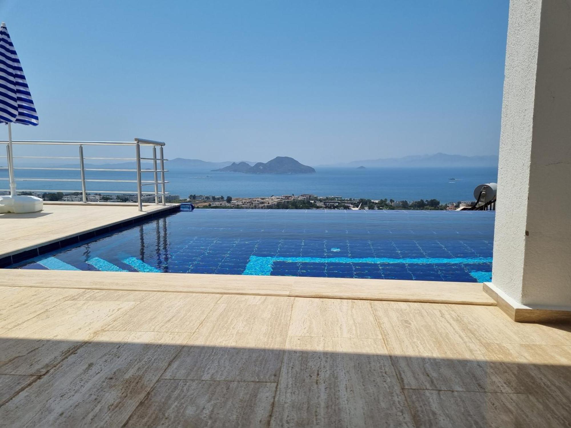 Bodrum Eason Villa & House 350M2 Full Sea View With Private Infinity Pool Exterior foto