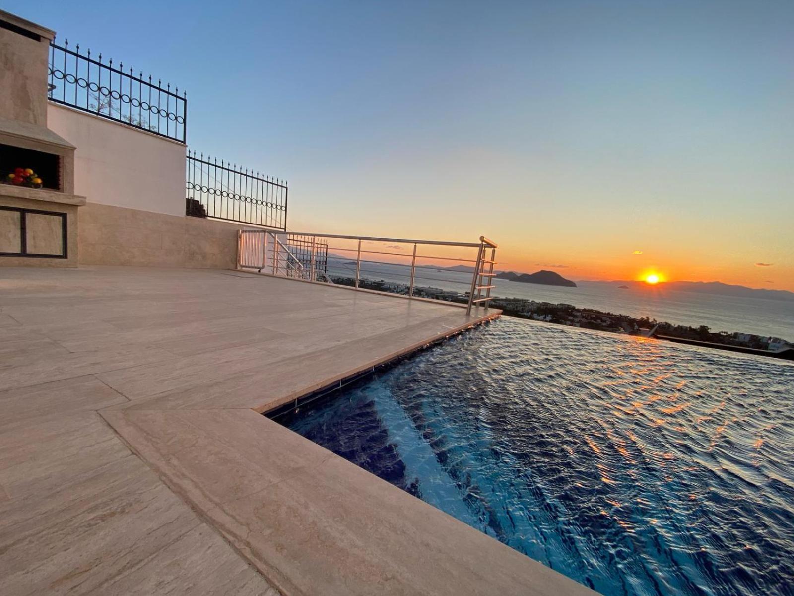 Bodrum Eason Villa & House 350M2 Full Sea View With Private Infinity Pool Exterior foto