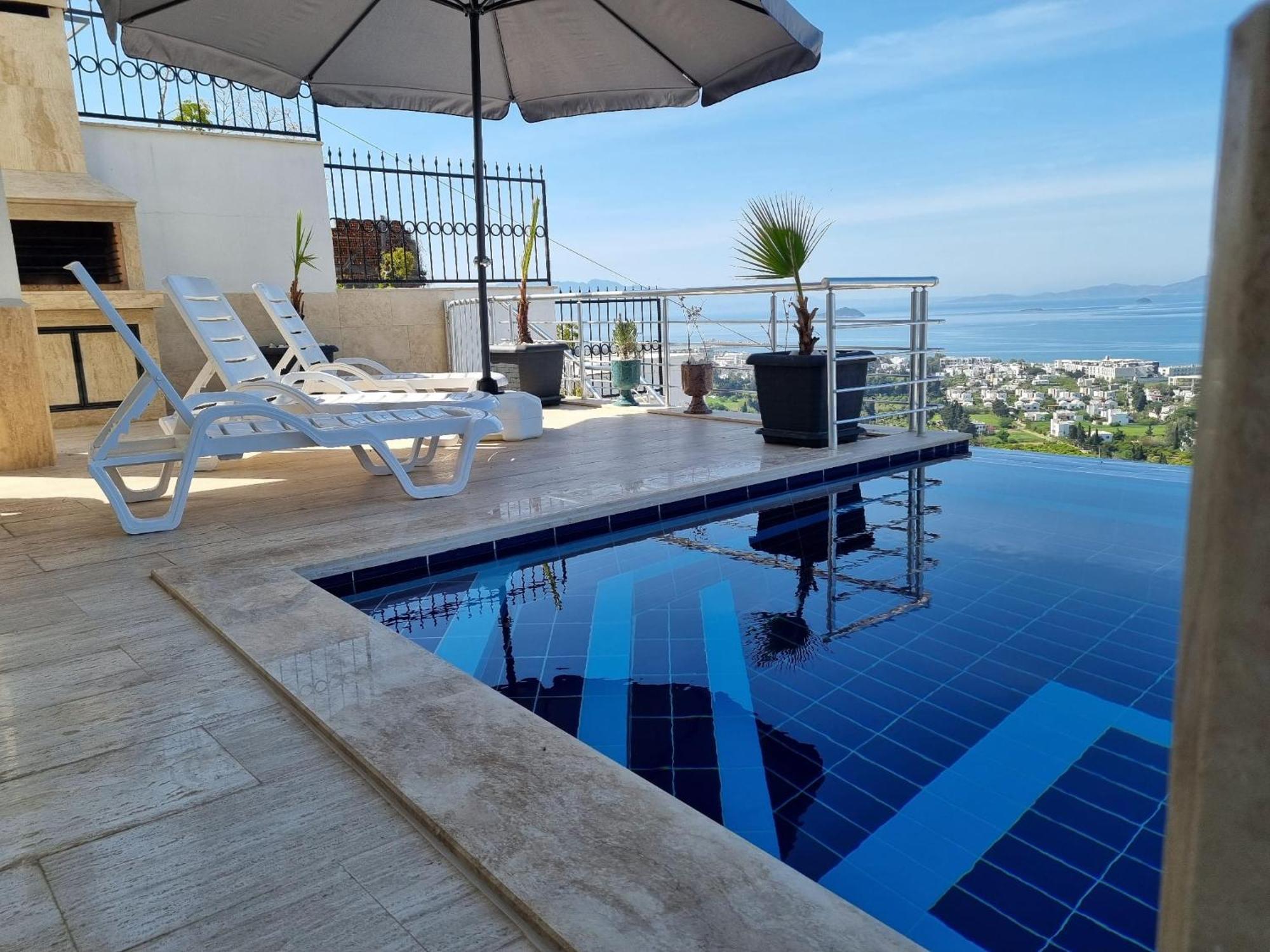 Bodrum Eason Villa & House 350M2 Full Sea View With Private Infinity Pool Exterior foto