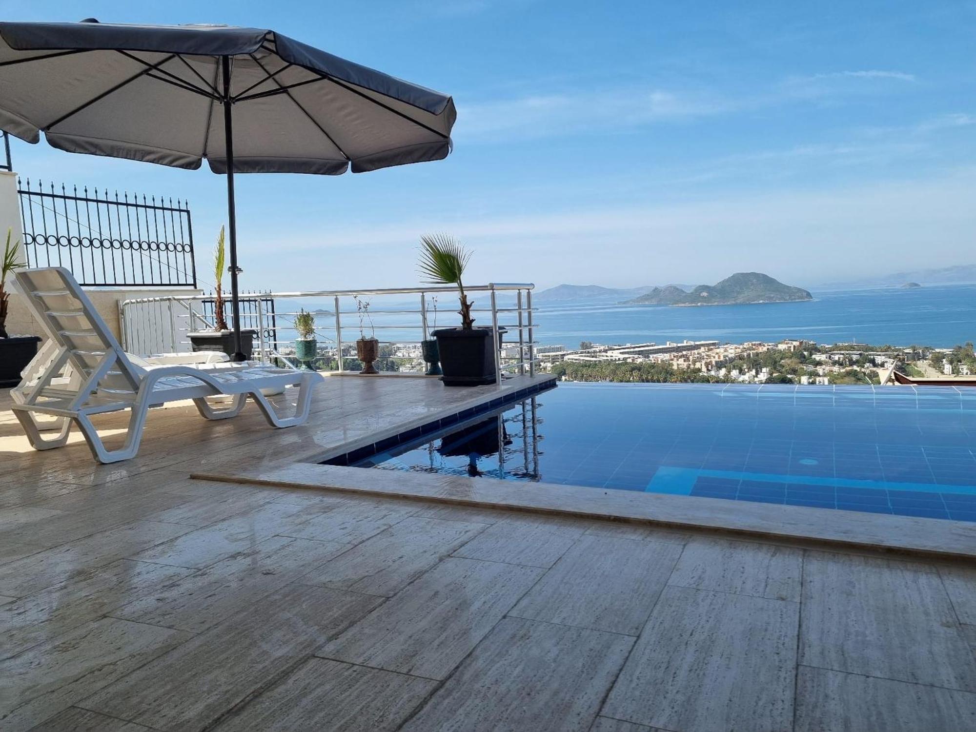 Bodrum Eason Villa & House 350M2 Full Sea View With Private Infinity Pool Exterior foto